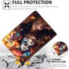 Case for iPad Mini 5 Generation 2019/ Mini 4, Mini 1 2 3, Multi-Angle Smart Stand Cover Auto Sleep/Wake for iPad Mini 5/4/3/2/1, Flower Girl Skull view 4