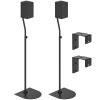 Speaker Stands for Vizio Speaker Stands Pair with Speaker Wall Mount - Floor Speaker Stand for Vizio Surround Sound Speaker Stands Height Adjustable for Vizio M512a-h6 M51ax-J6 Speaker Stand view 1