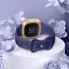 Dirrelo 4 pack Lace Silicone Band Compatible for Fitbit Sense Bands/Fitbit Versa 3 Bands/Fitbit Versa 4 Bands/Fitbit Sense 2 Bands Women,Soft Thin Hollow-out Sport Watch Strap Replacement Wristband view 2