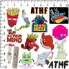 Aqua Teen Hunger Force Variety 100ct Vinyl Large Deluxe Stickers Variety Pack - Laptop, Water Bottle, Scrapbooking, Tablet, Skateboard, Indoor/Outdoor view 2