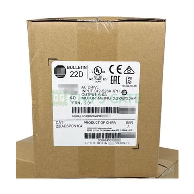 22D-D6P0N104 New 2.2kW 3Hp AC Drive Sealed in Box for delivery