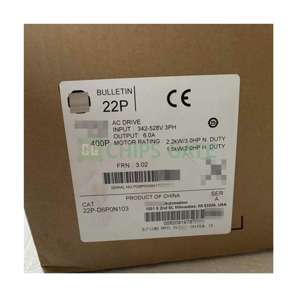 22P-D6P0N103 New Frequency Converter AC Drive 22P-D6P0N103 for Shipping