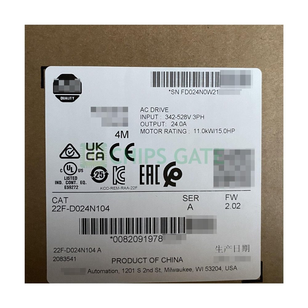 1PC New Sealed with Box 22F-D024N104 4M 11kW 15HP AC Drive