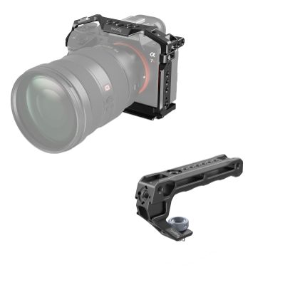 SmallRig Camera Cage Kit for Sony a7R III and a7 III Series, with Camera Cage and Top Handle with 3/8"-16 Locating Holes for ARRI Grip