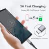 2FT USB C Cable Short, 3 Pack Braided USB to USB C Cable 2 Foot USB Type C Cable Fast Charging Car Charger Android for iPhone 16 15 Pro Max, Samsung Galaxy S23 S22 Ultra Note 20, Moto LG, Google Pixel view 3