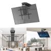 QICBYING 0-85 Flip Down TV Bracket - Motorised Ceiling TV Mount - Motorised TV Bracket, Electric TV Ceiling Mount with Remote Control and Switch Control, Motorised TV Lift Fits 50-90 Inch TVs view 1