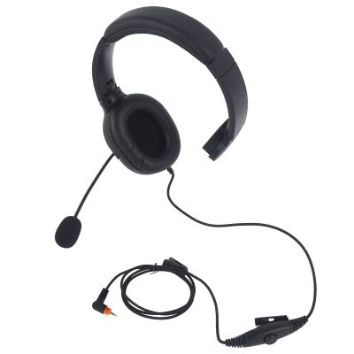 Pdflie Over The Head Impact Earpiece Over Ear Earmuff Headset with VOX PTT Mic for Motorola Radio DLR110 TLK100 TLK110 SL300 SL1600 SL2600 SL3500e SL4000 SL7000e SL7550 SL7580 SL7590 SL8550 SL1K SL1M