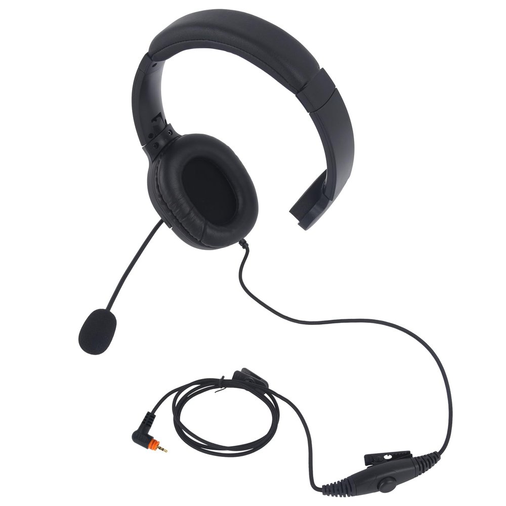Pdflie Over The Head Impact Earpiece Over Ear Earmuff Headset with VOX PTT Mic for Motorola Radio DLR110 TLK100 TLK110 SL300 SL1600 SL2600 SL3500e SL4000 SL7000e SL7550 SL7580 SL7590 SL8550 SL1K SL1M