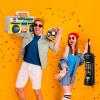 YOTHORN Inflatable Phone and Inflatable Radio Boombox,80s 90s Hip Hop Party Decoration,Music Themed Party Decorations,Rappers B-Boys Costume Accessory for Disco Retro Theme Party Decorations view 4