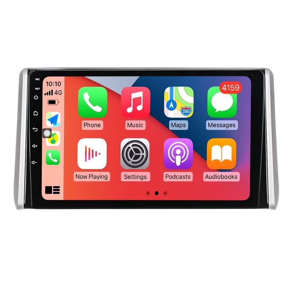 10.1" 2+32GB Android 12 Car Radio for Toyota RAV4 XA50 2019 2020 (with Screen) Stereo Dash Kit Built-in Car-Play Android Auto GPS Navigation,Support FM/SWC/Rear View
