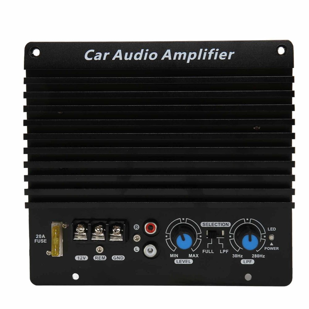 Car Amplifier Board, 1000W High Power Amplifier Board, Aluminum Alloy Bass Subwoofer Board for Car Speaker 12V and Reliable,for Home Passive Speakers