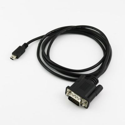 2PC Mini USB 5 Pin Male to VGA DB15 D-SUB 15 Pins Male Adapter Cable for Mobile DVD