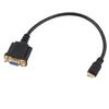 2PC 1080P Mini HDMI Male to DB15 VGA 15Pin Female Video AV Adapter Cable HDTV PC 1FT view 1