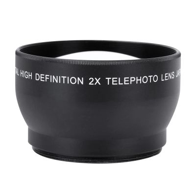 52mm 2X Telephoto Lens for 52mm Mount Camera, HD Converter, 2X Zoom, Lightweight