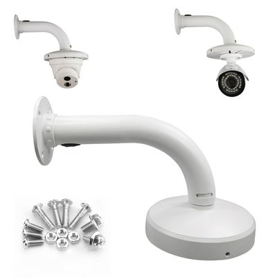 compcctv Security Camera Mount Bracket, Aluminum Indoor Outdoor Wall Mount Bracket L-Type Bracket for Dome Camera Mount IP Camera Mounting,Universal Outdoor Security Camera Junction Box Mount Bracket