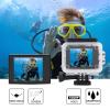 1080P 2inch LCD Screen Sports Action Camera Set with Case, 140 Wide Angle Lens for Non Stop Recording (Black) view 2