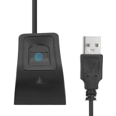 U2F and FID02 USB A Security Key and Fingerprint Reader, for PC, Multiple Fingerprints, 360 Degree Auto Calibration, Multifunctional Design