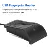 U2F and FID02 USB A Security Key and Fingerprint Reader, for PC, Multiple Fingerprints, 360 Degree Auto Calibration, Multifunctional Design view 2