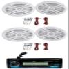 Audiosavings Bundle: JVC KD-X38MBS 1-Din Car/Marine/UTV/Motorcycle Stereo Receiver w/Bluetooth/USB Bundle with (2) Pair Rockville RMSTS69W 6x9 1000w Waterproof Marine Speakers 2-Way (3 Items) view 1