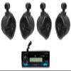 Audiosavings Bundle: JVC KD-X38MBS 1-Din Car/Marine/UTV/Motorcycle Stereo Receiver w/Bluetooth/USB Bundle with (2) Pair Rockville RWB70B 6.5" 250w Marine Wakeboard 360 Swivel Tower Speakers (3 Items) view 1