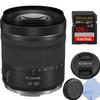 Canon RF 24-105mm f/4-7.1 is STM Wide-Angle Lens for mirrorless Camera and 128 Extreme Memory Card (Renewed) view 1