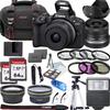 Canon EOS R50 Mirrorless Camera with 18-45mm Lens + Lens Filters + CASE + Accessory Bundle (Renewed) view 1
