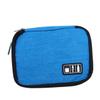 Uonlytech 1pc Portable Data Cable Organizer and Earphone Storage Bag Multi-function Pouch for Travel Compact Design Material for Cords and Accessories Blue view 1
