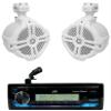 Audiosavings Bundle: JVC KD-X38MBS 1-Din Car/Marine/UTV/Motorcycle Stereo Receiver w/Bluetooth/USB Bundle with Pair Rockville RWB70W 6.5" 250w Marine Wakeboard 360 Swivel Tower Speakers (2 Items) view 1
