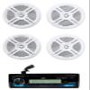 Audiosavings Bundle: JVC KD-X38MBS 1-Din Car/Marine/UTV/Motorcycle Stereo Receiver w/Bluetooth/USB Bundle with (2) Pair Rockville RMSTS65W 6.5" 800 Watt Waterproof Marine Speakers 2-Way (3 Items) view 1