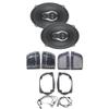 Hertz MPX 690.3 Pro 6X9 Coaxial Speakers with HD14H Motorcycle Lid Kit with Wires view 1