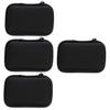 ABOOFAN 4pcs Portable Cable Organizer Bag for Travel Compact Storage for Data Cables Earphones and Accessories Lightweight and Convenient Travel Case Black view 1