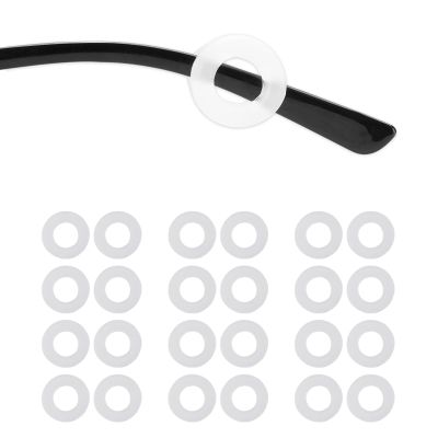 Omnful Eyeglass Ear Grip, Non Slip Eyeglasses Holder, Soft Silicone Glasses Ear Cushions, Eye glass Temple Tips Sleeve Retainer, Eyewear Retainers Ear Hook for Sunglasses, Glasses (White,12Pairs)