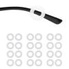 Omnful Eyeglass Ear Grip, Non Slip Eyeglasses Holder, Soft Silicone Glasses Ear Cushions, Eye glass Temple Tips Sleeve Retainer, Eyewear Retainers Ear Hook for Sunglasses, Glasses (White,12Pairs) view 1
