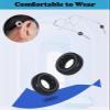 Omnful Eyeglass Ear Grip, Non Slip Eyeglasses Holder, Soft Silicone Glasses Ear Cushions, Eye glass Temple Tips Sleeve Retainer, Eyewear Retainers Ear Hook for Sunglasses, Glasses (White,12Pairs) view 4