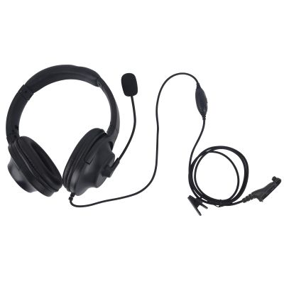 Pdflie Over The Ear Headset with PTT Mic Headphone Earpiece for Motorola APX900 APX1000 APX4000 APX6000 APX7000 APX8000 XPR6100 XPR6350 XPR6550 XPR7350 XPR7350e XPR7380e XPR7550 XPR7550e XPR7580 Radio