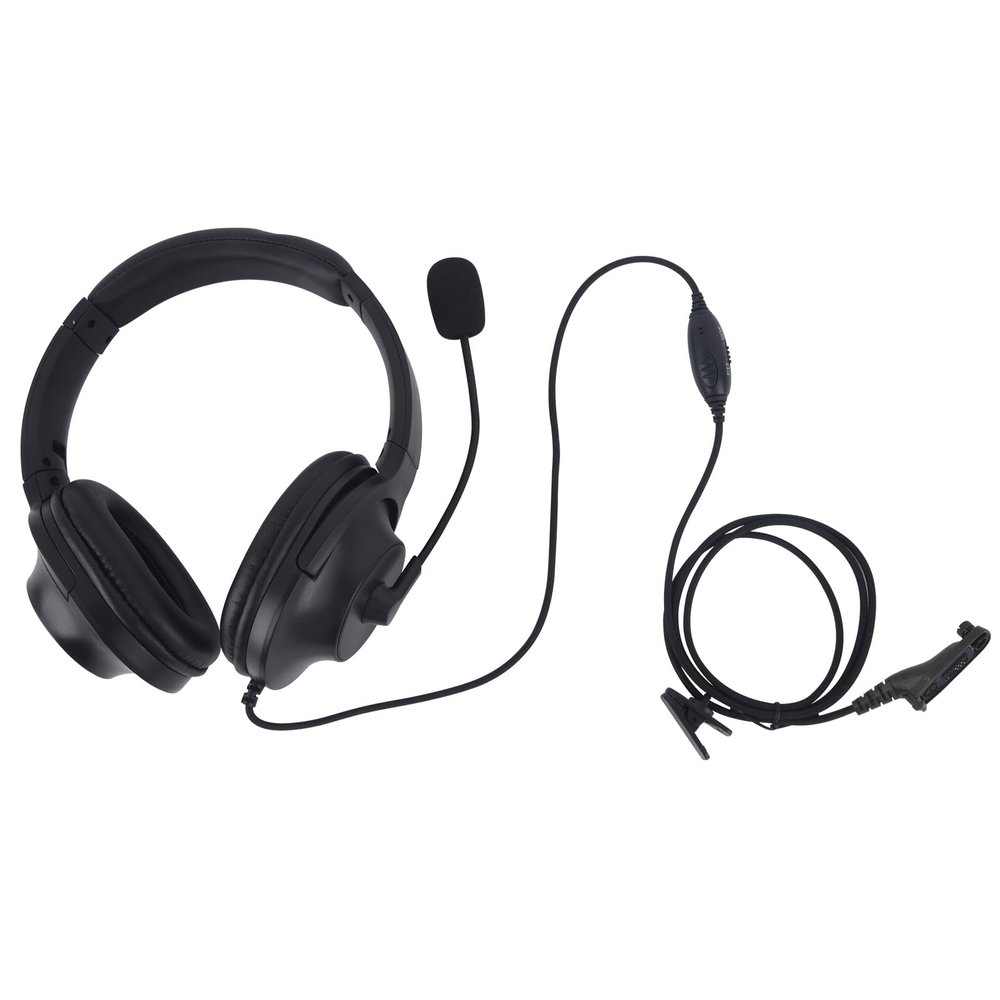 Pdflie Over The Ear Headset with PTT Mic Headphone Earpiece for Motorola APX900 APX1000 APX4000 APX6000 APX7000 APX8000 XPR6100 XPR6350 XPR6550 XPR7350 XPR7350e XPR7380e XPR7550 XPR7550e XPR7580 Radio