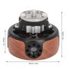 Ergonomic Wooden Side Handle for Camera Cage, Universal Extension Grip Connector for SLR Mirrorless Cameras, Handheld Stabilizer Shaped Wheel Design view 3