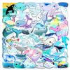 100 PCS Whale Stickers Waterproof PVC Vinyl Animal Decorative for Water Bottle Stickers Waterproof Vinyl Hydroflask Phone Skateboard Laptop Notebooks Stickers Gift to Friends Famils (Whale) view 1