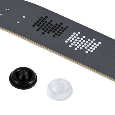 100pcs Anti-Slip Snowboard Stomp Pads Mat, Self-Adhesive Spike Snowboarding Step Pad Extra Grip Pad Winter Ski Accessories (Clear, Black)