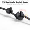 Cable Routing Kit for Starlink, Cable Mounting Kit, Starlink Accessories, Wall Grommets for Cables, Cable Wall Pass Through for 1 Inch Wall Hole and Furniture Wire Hole (2 Pack Black) view 4