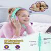 Voopwink Kids Headphones with Microphone, Wired Over Ear Headsets with Limited Volume 85dB/ 94dB for Boys Girls Teens Children Online School/Travel/iPad/Tablet/Cellphone view 2