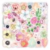 100 PCS Flower Stickers Waterproof PVC Vinyl Animal Decorative for Water Bottle Stickers Waterproof Vinyl Hydroflask Phone Skateboard Laptop Notebooks Stickers Gift to Friends Famils (Flower) view 1