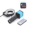 Microscope Accessories Kit 14MP Digital Machine Vision Industrial Microscope Camera 100X C-Mount Zoom Lens 56LED Light Microscope Slides (Color : Blue Camera) view 4