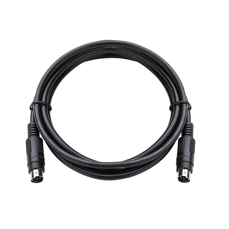FX-20P-CAB0 FX Handheld Programmer to FX0/FX1N/FX2N etc. PLC Communication Cable Round 8-pin-Round 8-pin Black Length 2 Meters