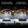 Head Up Display, Universal Car Head Up Display High Definition OBD HUD Windshield Projector Multifunction Gauge Alarm Fatigue Driving Reminder,OverSpeed Warning, Water Temperature view 3