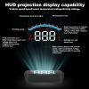 Head Up Display, Universal Car Head Up Display High Definition OBD HUD Windshield Projector Multifunction Gauge Alarm Fatigue Driving Reminder,OverSpeed Warning, Water Temperature view 4