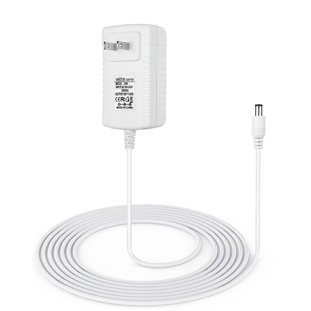 30W Power Cord Adapter Replacement for Echo Show 8 3rd Gen., Show 10 3rd Gen., Show 15, Show 21, Echo 3rd/4th Gen. - White Wall Charger Cable, 5ft