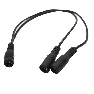 10x 5.5mm x 2.1mm DC Power Splitter Cable Cord 1 Female to 2 Female Port Pigtals