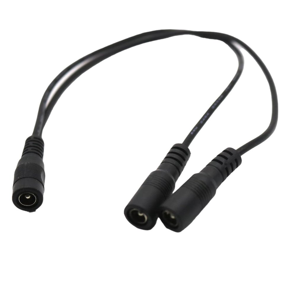10x 5.5mm x 2.1mm DC Power Splitter Cable Cord 1 Female to 2 Female Port Pigtals