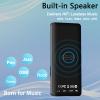 64GB MP3 Player with Bluetooth, Portable HiFi Lossless MP3 Music Players with Speaker, All-in-one Media Player with Video/FM Raido/Recorder/Alarm Clock, Up to 128GB Extension, Supports Random Playback view 3